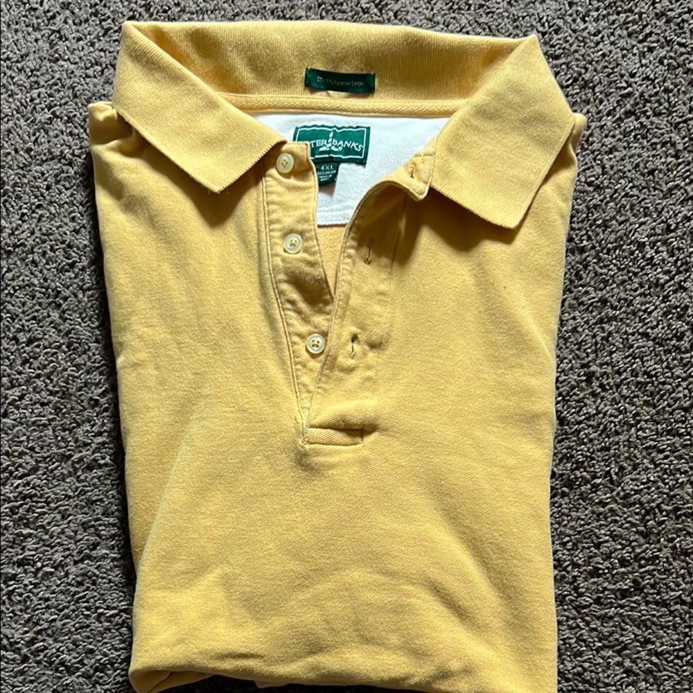 Outer Banks Men's Yellow Polo Shirt